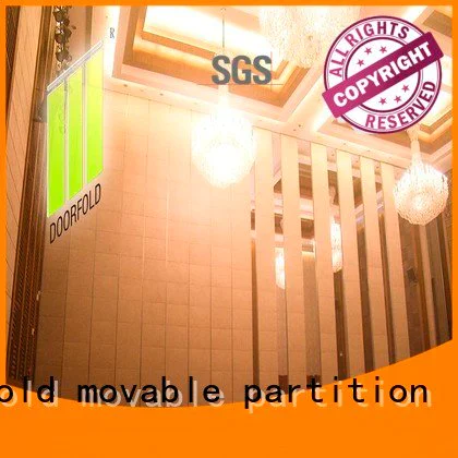 Doorfold movable partition sliding glass partition walls retractable plaza movable acoustic