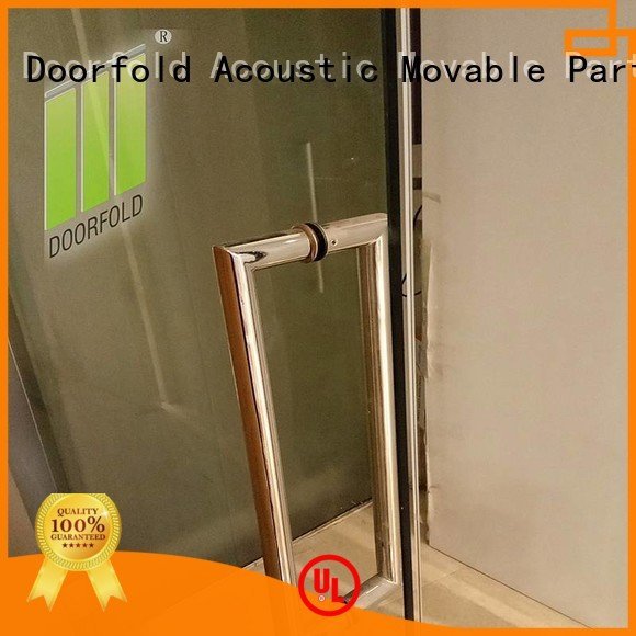 Hot glass partition walls for office glass frameless movable Doorfold movable partition Brand